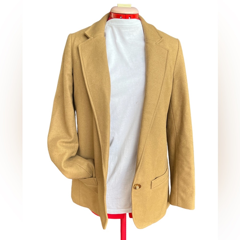 Michael by Michael Kors Tan Wool Blazer